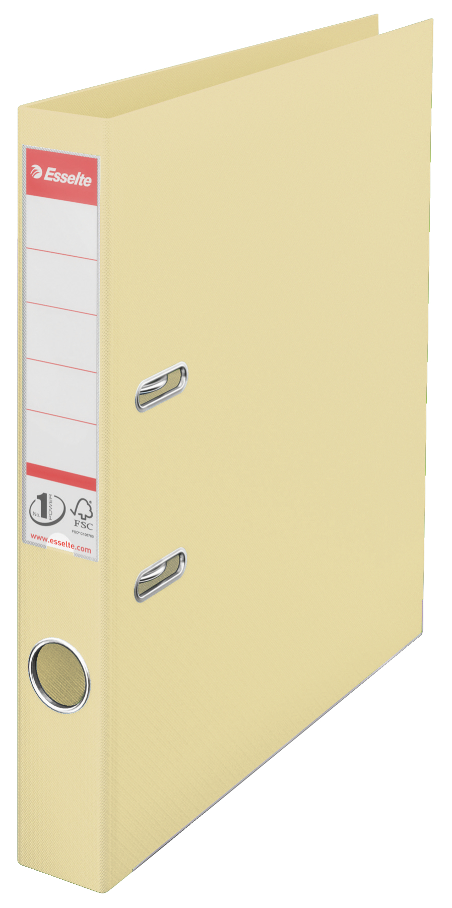 Biblioraft ESSELTE No. 1 Power, A4, plastifiat PP/PP, margine metalica, 50 mm - scoica