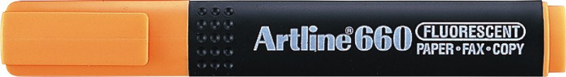 Textmarker ARTLINE 660, varf tesit 1.0-4.0mm - portocaliu fluorescent