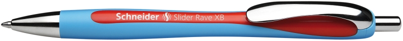 Pix SCHNEIDER Slider Rave XB, rubber grip, accesorii metalice - scriere rosie