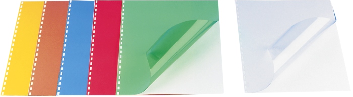 Coperta plastic A4, 200 microni, 100/top OPUS - rosu transparent