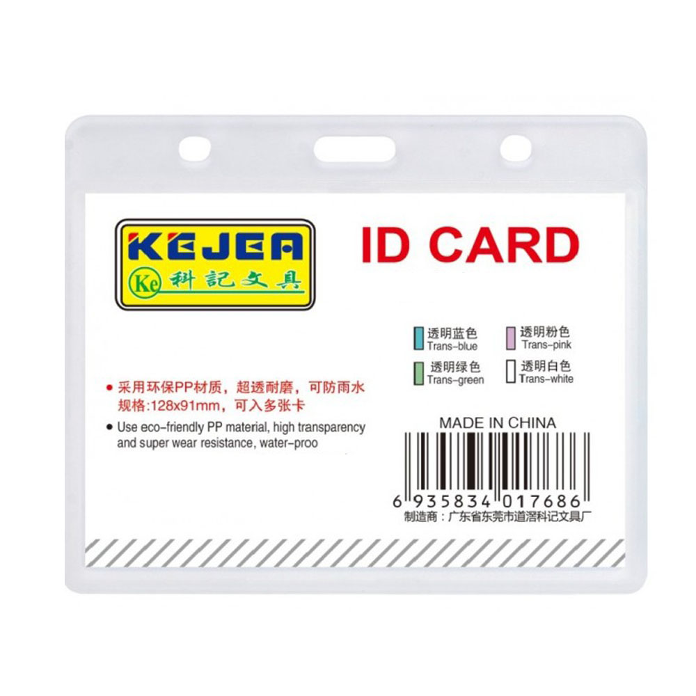 Suport PP water proof, pentru carduri, 105X74 mm, orizontal, KEJEA -transparent