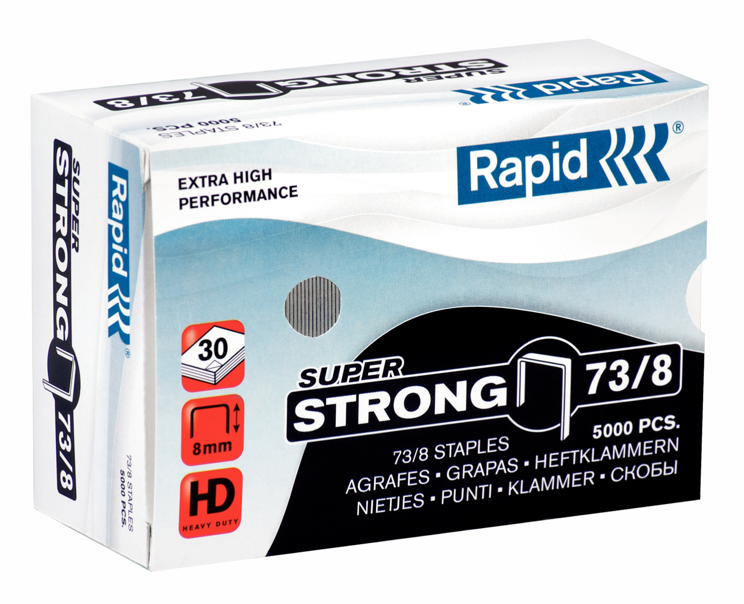 Capse Rapid Super Strong, 73/8, 10-30 coli, 5000 buc/cutie