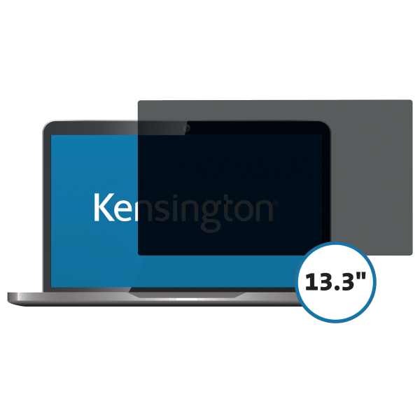 Filtru de confidentialitate Kensington, pentru laptop, 13.3, 16:10, 2 zone, detasabil