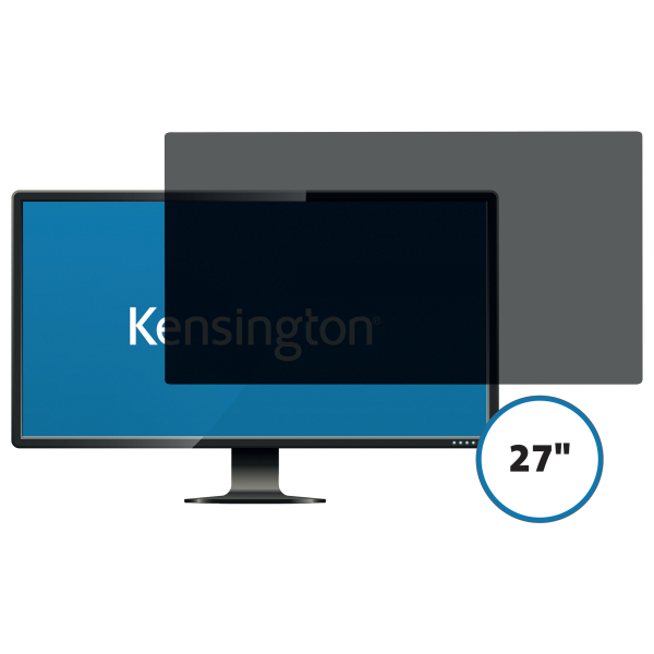 Filtru de confidentialitate Kensington, pentru monitor, 27.0, 16:9, 2 zone, detasabil