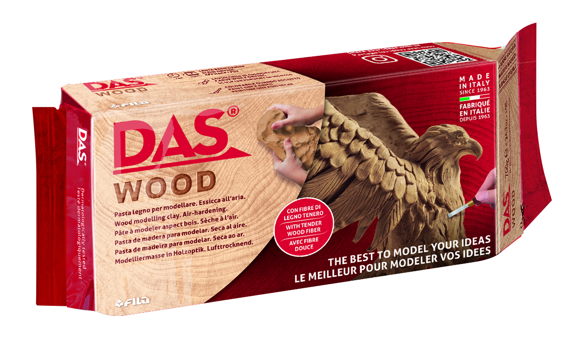 Pasta de modelat, 700 grame, DAS Wood - imitatie lemn