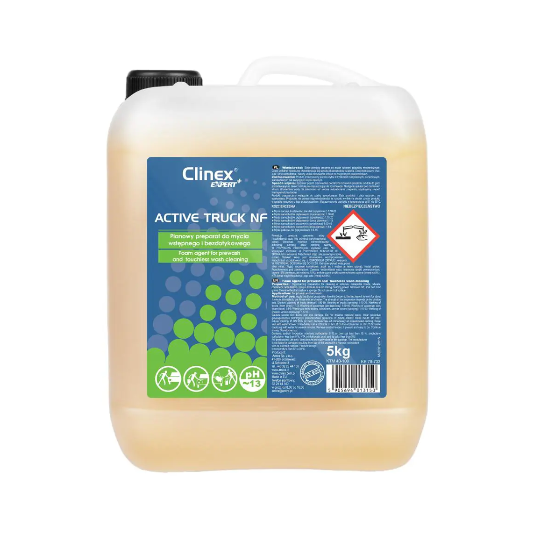 CLINEX EXPERT+ Active Truck, 5 litri, detergent spuma pentru curatare caroserie masini